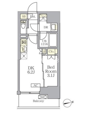 ザ・ライオンズフォーシア文京湯島の物件間取画像